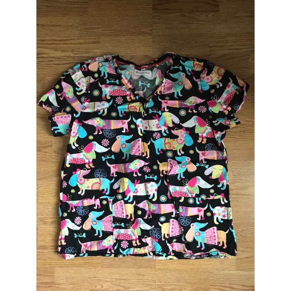 Dachshund Scrub Top
